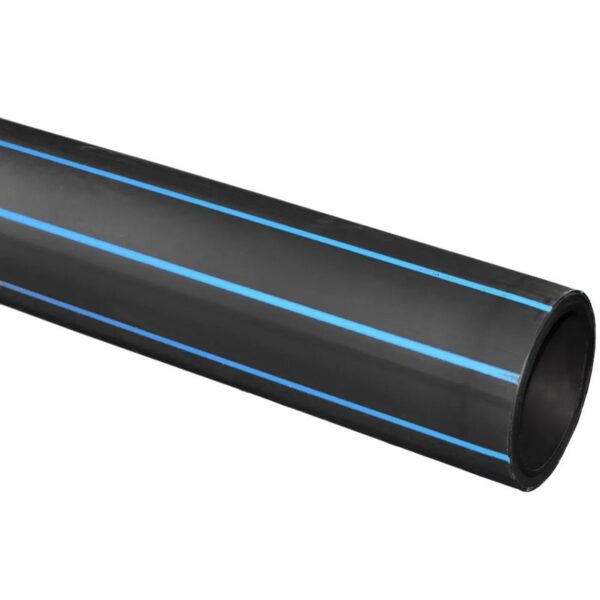 PE Rör 900/81,7mm L-12m Svart med blå stripe SDR11 PN16 PE100RC
