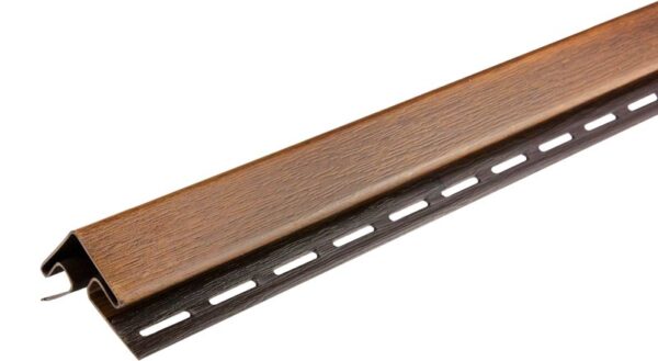 V-ribba för Soffit Hörn 39 x 3000mm PVC Brun