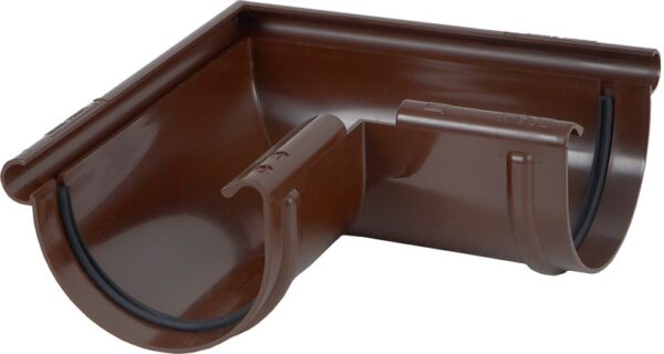 Rännvinkel ytterhörn 125mm 90gr Karolina PVC Röd