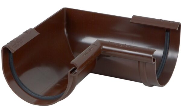 Rännvinkel innerhörn 150mm 90gr Karolina PVC Brun