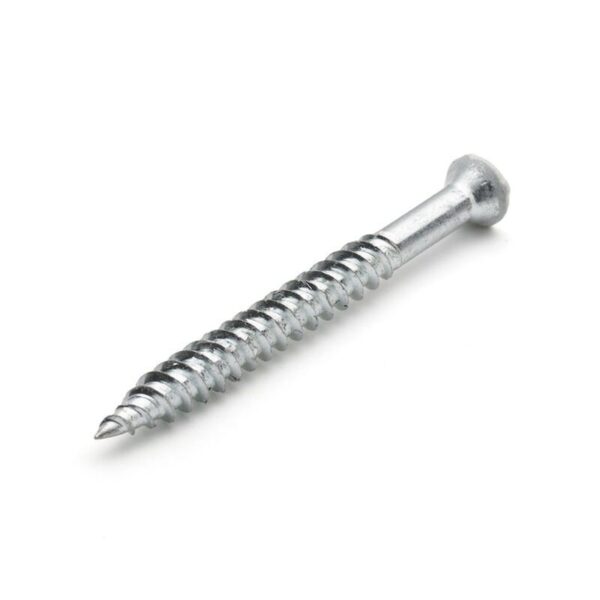 List/Sockelskruv 3,8x57 Stål (1mm) Vit 3500/pkt