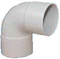 Tryckrör Böj PVC 200mm x 45gr PN6 F/F